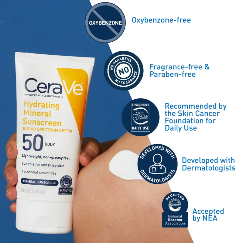CeraVe 100% Mineral Sunscreen SPF 50 | Shop in Pakistan