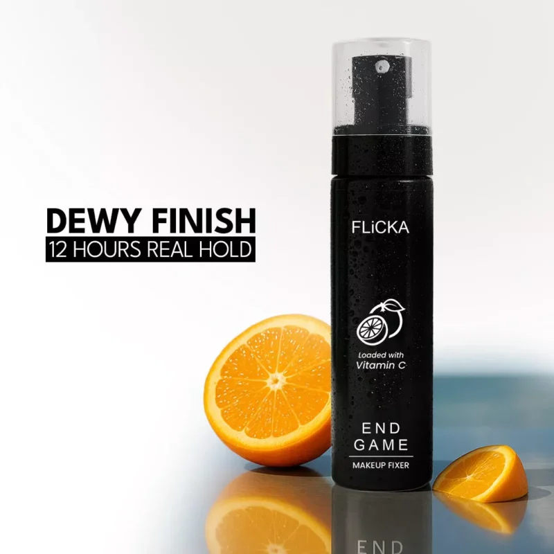 Flicka End Game Vitamin C Makeup Fixer for long-lasting dewy makeup in Pakistan, available for online shopping in Pakistan.