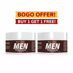 Home 6 Niconi Men Enzyme De-Tan Pack For Face & Body - Buy One Get One Free