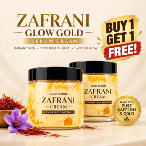 Zafrani Glow Gold Serum Cream | Buy 1 Get 1 FREE (Pack of 2 - 100% Organic)